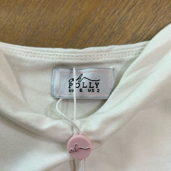 Brand New oh Polly white mini dress- NWT - Picture 3 of 9